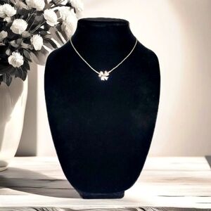 Dainty Precious Snake Chain Silver Ribbon Necklace